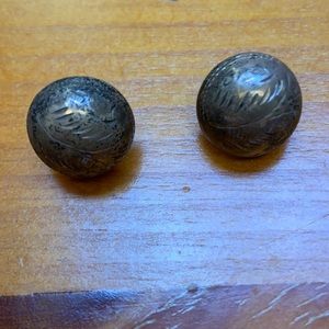 Quirky copper studs from my grandmother!